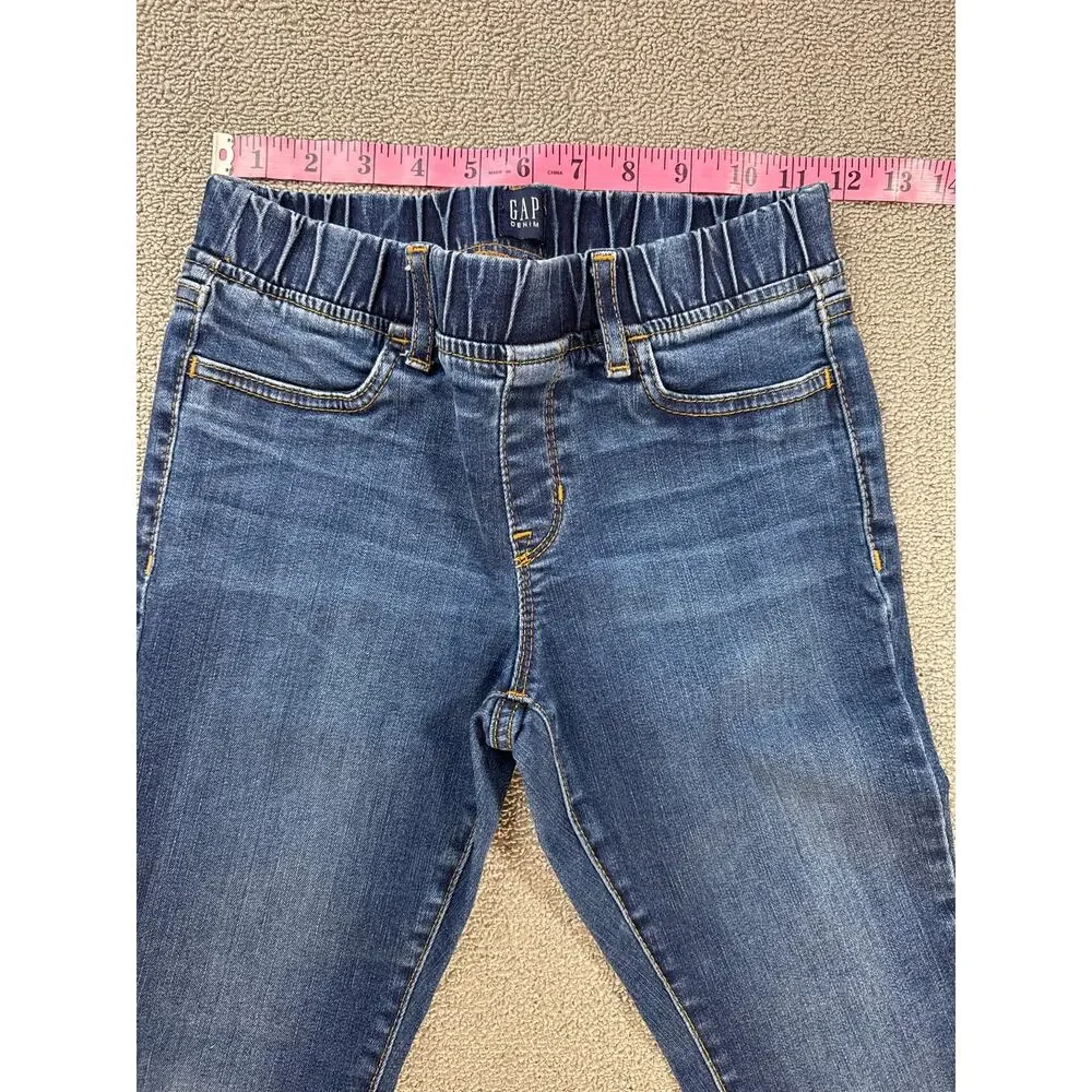 GAP Denim Jeans Girls 12 Regular Stretch Jegging Pull‎ On Style Blue